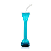 LED Blue Flashing 17 oz. Yard Glass